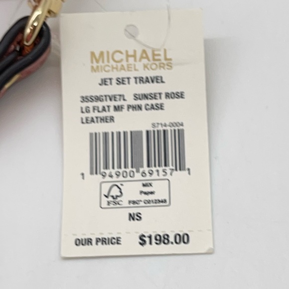 Michael Kors Phone Case Wallet Sunset Rose - Picture 9 of 9